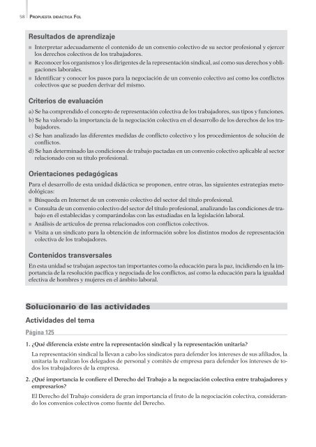 Propuesta Didáctica. P.D. Formación y Orientación Laboral. - Algaida