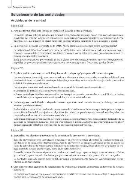 Propuesta Didáctica. P.D. Formación y Orientación Laboral. - Algaida