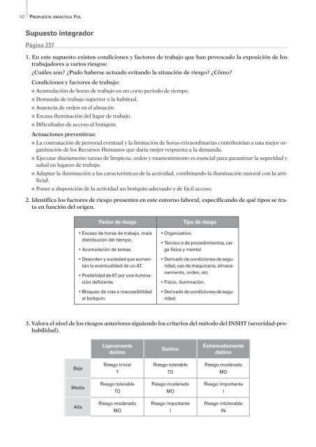 Propuesta Didáctica. P.D. Formación y Orientación Laboral. - Algaida