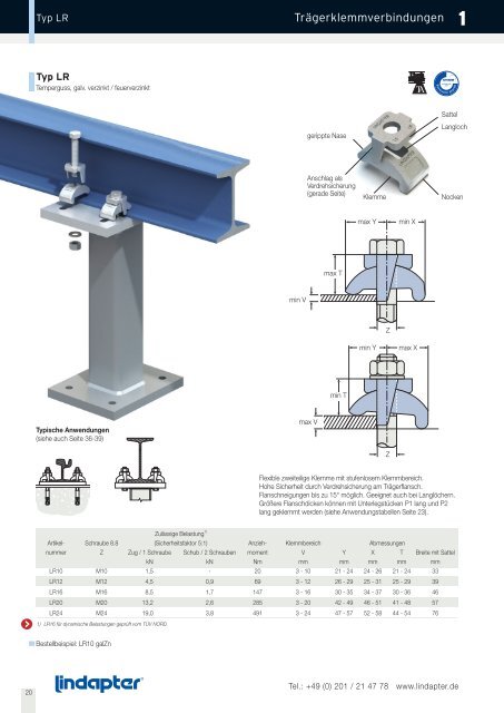 Lindapter Typ LR - O. Rosinski GmbH