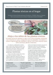 Plantas tóxicas en el hogar. Lo que las familias deben saber - PEHSU