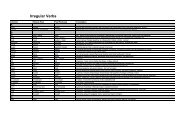 List of Irregular Verbs (complete) - ICBEU