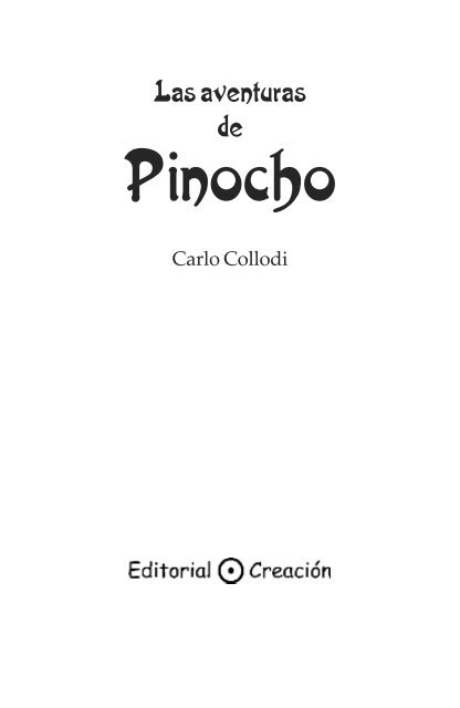 Aventuras de Pinocho, Las (pdf 148KB) - Editorial Creacion