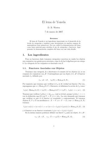 El lema de Yoneda