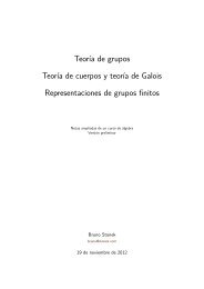 Notas ampliadas de un curso de álgebra - Bruno Stonek