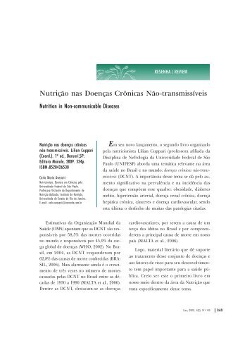 Nutrição nas Doenças Crônicas Não-transmissíveis - Instituto de ...
