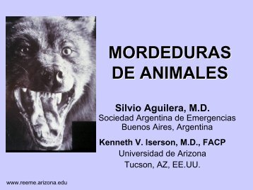 MORDEDURAS DE ANIMALES