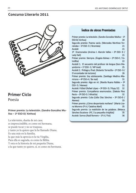 Todas las publicaciones del curso 2010-11 las hemos ido ...