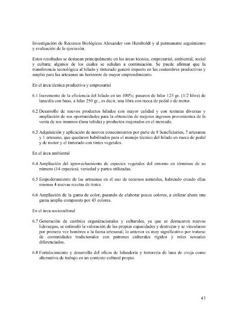 "Transferencia tecnológica en los procesos de hilado y tinturado de ...