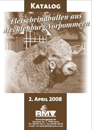Katalog - Rinderzucht Mecklenburg Vorpommern