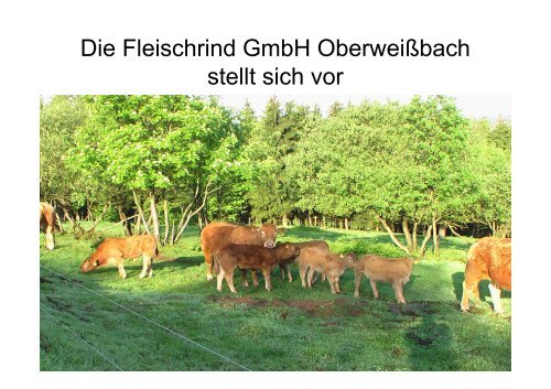 Die Fleischrind GmbH Oberweißbach stellt sich vor