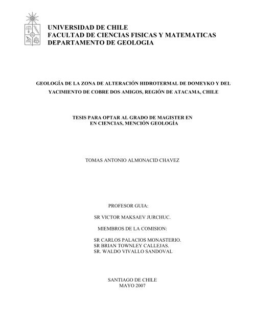 universidad de chile facultad de ciencias fisicas y matematicas ...
