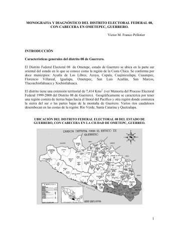 monografia y diagnostico del distrito electoral o8 - Mexican Textiles