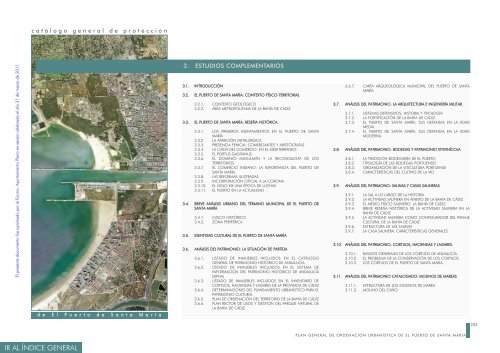 Estudios complementarios - Ayuntamiento de El Puerto de Santa ...