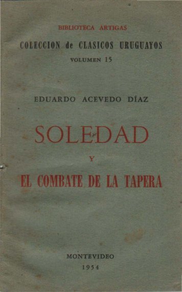 Soledad y El combate de la tapera