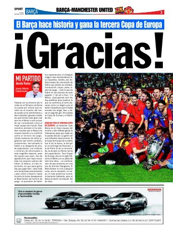 El Barça hace historia y gana la tercera Copa de Europa