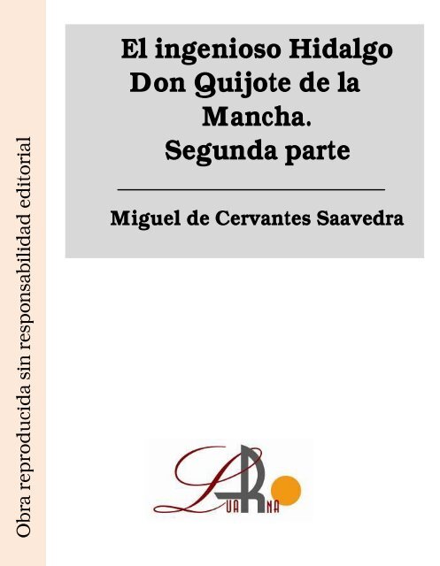 El ingenioso hidalgo don Quijote de la Mancha, II - Ataun