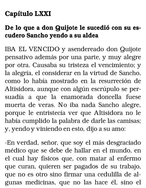 El ingenioso hidalgo don Quijote de la Mancha, II - Ataun