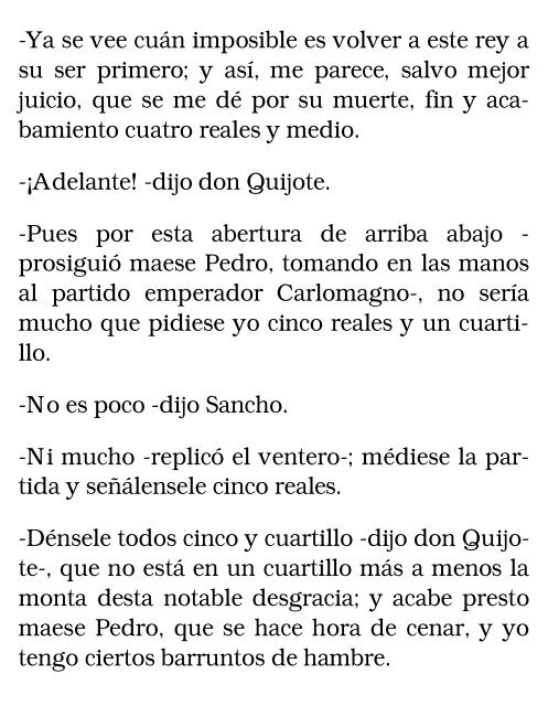 El ingenioso hidalgo don Quijote de la Mancha, II - Ataun