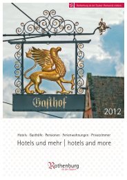 Hotels und mehr | hotels and more - Rothenburg ob der Tauber