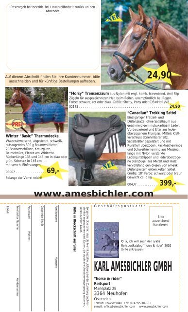 Treadstone Pferdedecken - Reitsport Amesbichler