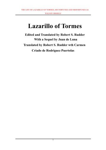 Lazarillo of Tormes