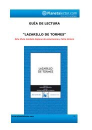 GUÍA DE LECTURAl lazarillo - Planetalector