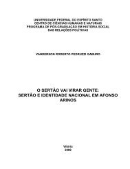 sertão e identidade nacional em afonso arinos - História ...