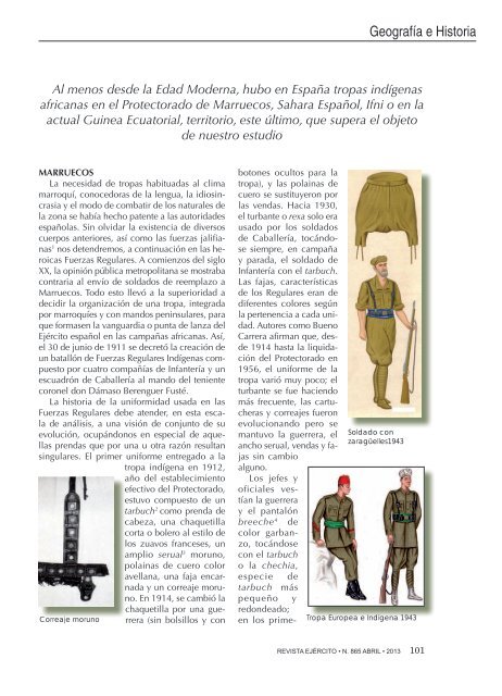 Revista Ejército nº 865 (abril 2013) - Ejército de tierra - Ministerio de ...