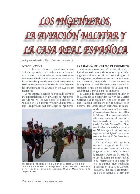 Revista Ejército nº 865 (abril 2013) - Ejército de tierra - Ministerio de ...