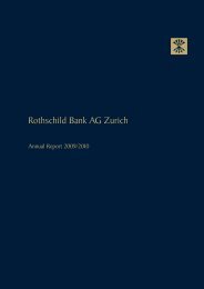 Rothschild Bank AG Zurich - Rothschild | Private Banking & Trust