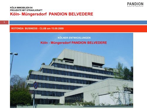 Köln- Müngersdorf PANDION BELVEDERE - Rotonda Business Club