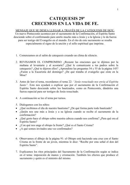 Crecemos en la vida de la fe - La Columna de Carlos