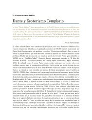 Dante y Esoterismo Templario