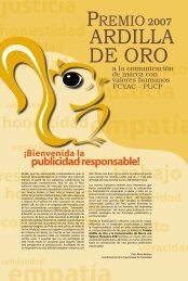 publicidad responsable! - Pontificia Universidad Católica del Perú