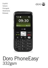 Doro PhoneEasy® - Download Instructions Manuals