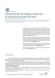 Interpretación de textos y discursos al servicio del ... - Red Cimas