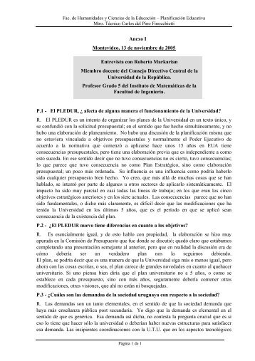 01-Anexo I-Entrevista con Markarian[1].pdf - Debate Educativo