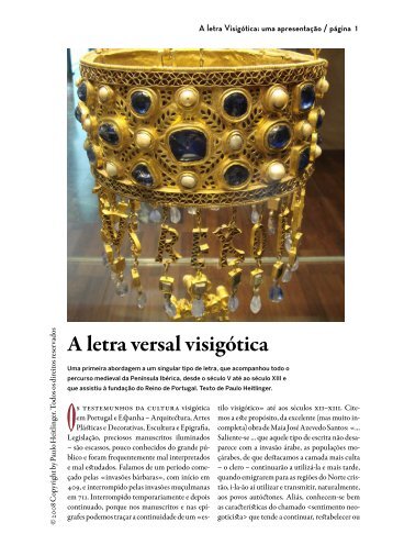 A Versal visigótica - Tipografia