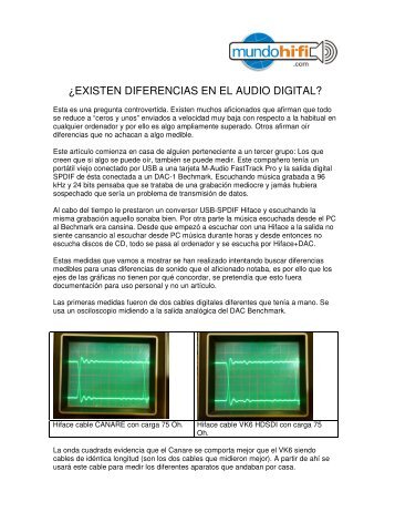 ¿EXISTEN DIFERENCIAS EN EL AUDIO DIGITAL? - M2Tech