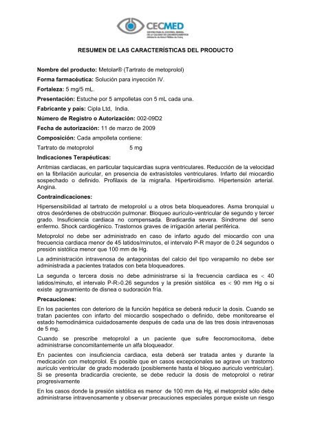 Efectos secundarios de impotencia de tartrato de metoprolol Efectos secundarios de impotencia de tartrato de metoprolol