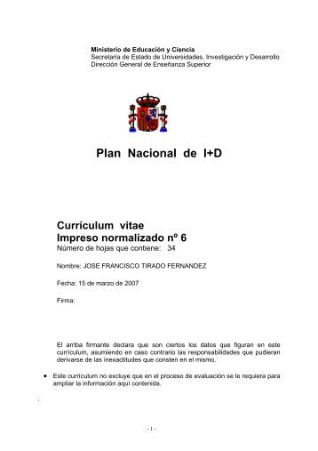 Plan Nacional de I+D - UNLP Postgrado Informática