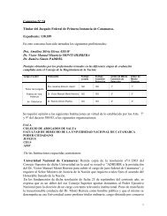 Concurso N° 74 Titular del Juzgado Federal de Primera Instancia de ...