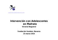Intervención con Adolescentes en Maltrato - Fundación Ilundain