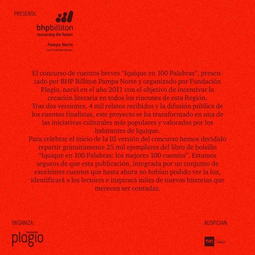 libro 2010-2011 - Iquique en 100 palabras