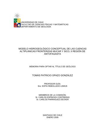 modelo hidrogeológico conceptual de las cuencas altiplánicas ...