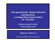 ALEJANDRO BAENA - Panel Derecho, Just[1 ... - Universidad Libre