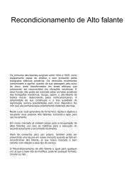 Recondicionamento de Alto falante - Burgoseletronica