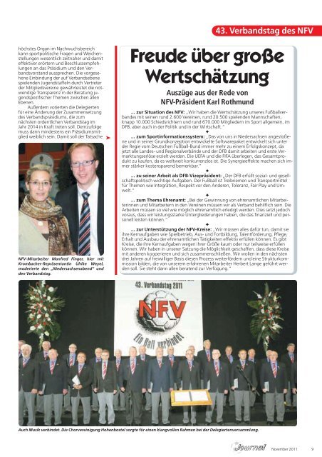 43. Verbandstag des NFV