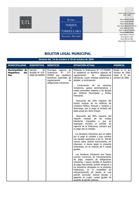 BOLETIN LEGAL MUNICIPAL - Teleley
